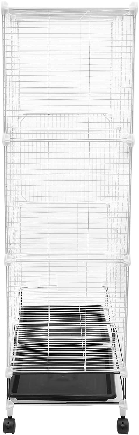 49in Metal Bird Cage Large Parakeet Cages for Parrot, Cockatiel, Lovebird, Pigeon Pagoda Bird House with Rolling Stand,Feeding Bowls & Waterer (Iron-49in)