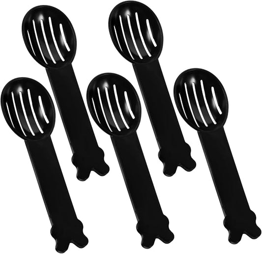 BESPORTBLE Hamster Bathtub Cleaning Spoon Set 5pcs Chinchilla Dust Bath Spoons Small Pet Shower Sand Tool Smooth Surface Random