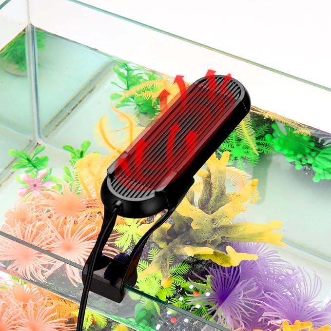 Clip On Aquarium Lights, Aquarium Led Clip Light for Fish Tank Freshwater Fish Tank Light Adjustable Timer Brightness for Planted Tank