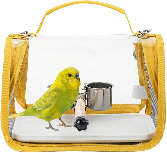Genérico Bird Carrier Backpack | Backpack with Hanger for Bird Transport | Parakeet Carrier, Parrots, Parakeets, Nymphs, Conuros, Cockatiels: Outdoor, Camping, Holidays