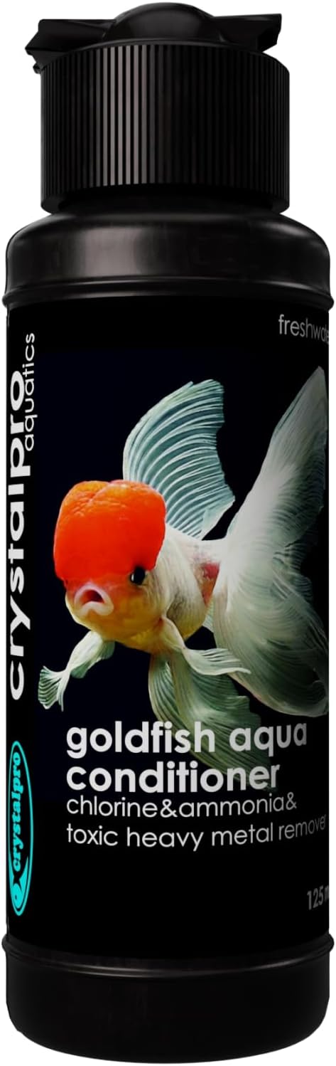 Crystalpro Goldfish Water Conditioner Treats 660 Gallons - Concentrated Goldfish Water Conditioner Neutralizes Chlorine and Ammonia (4.2 Oz-125 ml)