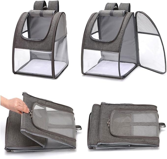 CHICKEN Birdcage Bird Parrot Travel Cage Foldable Portable Backpack Pet Parrot Cat and Dog Backpack Easy to Transport and Archive Outdoor Travel Supplies Bird Cages for Parakeets