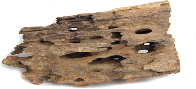 emours Driftwood Branches Reptiles Aquarium Decoration Assorted Size,(5.5-8 inch in Length),4 Pieces (Shrimp Wood)