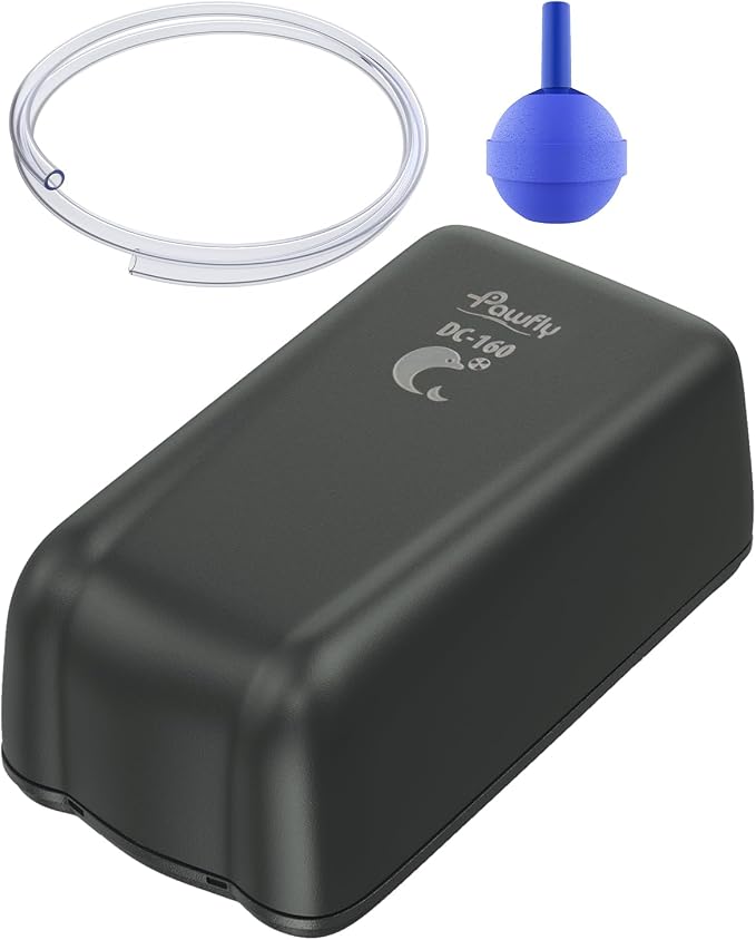 Pawfly Aquarium Air Pump with Nano Bio Sponge Filter Kit Air Control Valve Airline Tubing and Check Valve Accessories