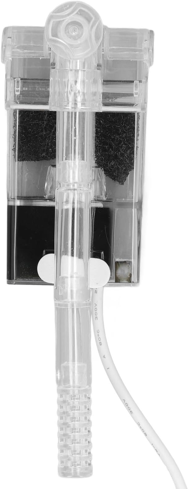 Ultra Quiet Aquarium Hang on Filter, Slim Aquarium Filter Performance Hang On The Back Power Filter Adjustable Space Saving Fish External Hanging Filter