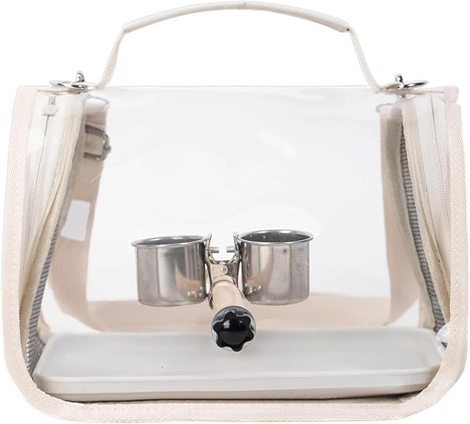 Bird Carrier,Bird Transport Bag with Perch | Lightweight Parakeet Cage | for Parrot Parakeet Cockatiel Conure Cockatoo Outdoor Travel Camping Road Trip Vacation