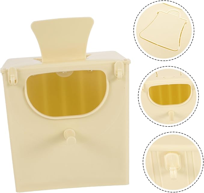 Plastic Bird Nesting Box for Small Birds Weatherproof Breeding Hut for Finches Sparrows Parakeets Lovebirds Cockatiels and Other Pet