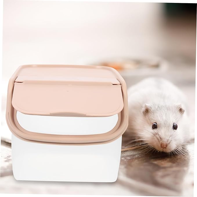Totority Hamster Dust Bath House Cage Chinchilla Bathtub Reusable Small Pet Supply Pp Pe Material Easy to Clean Store