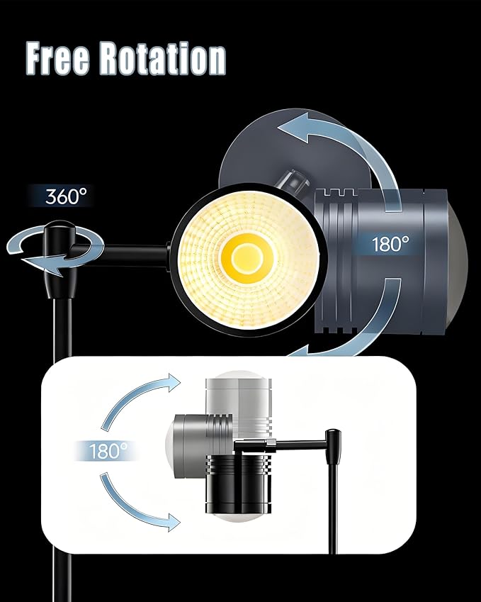 Aquarium LED Light, 5W Clip-on Fish Tank Lamp, 3 Colors, 7.7 Inch Fixed Arm, USB 5V Downlight