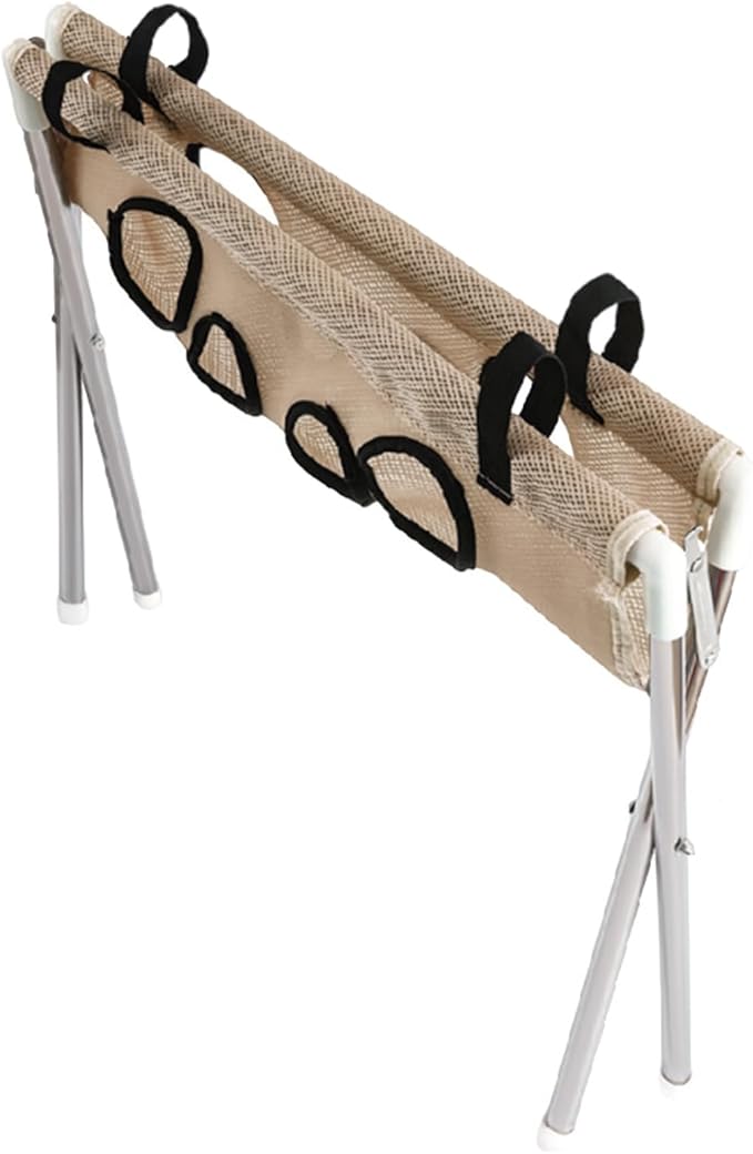 Pet Grooming Hammock – 8 Hole Hanging Cat Bath, Detachable Care Strap, Anti Scratch Bite Design | Secure Trimming Support, Easy Use for Nail Claw Ear Cleaning Grooming