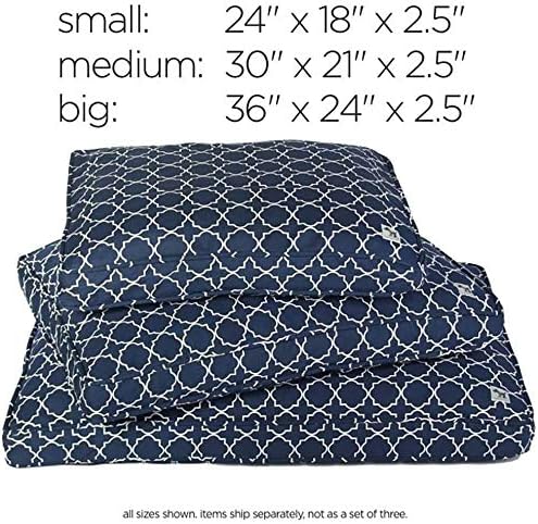Molly Mutt Sheepy Wool Crate Mat - 100% Cotton Canvas Cover with Temperature-Regulating 100% Natural Wool-Filled Insert Dog Bed - Soft & Supportive Wool-Filled Bed - (54"x37"x2.5", Rocketman)
