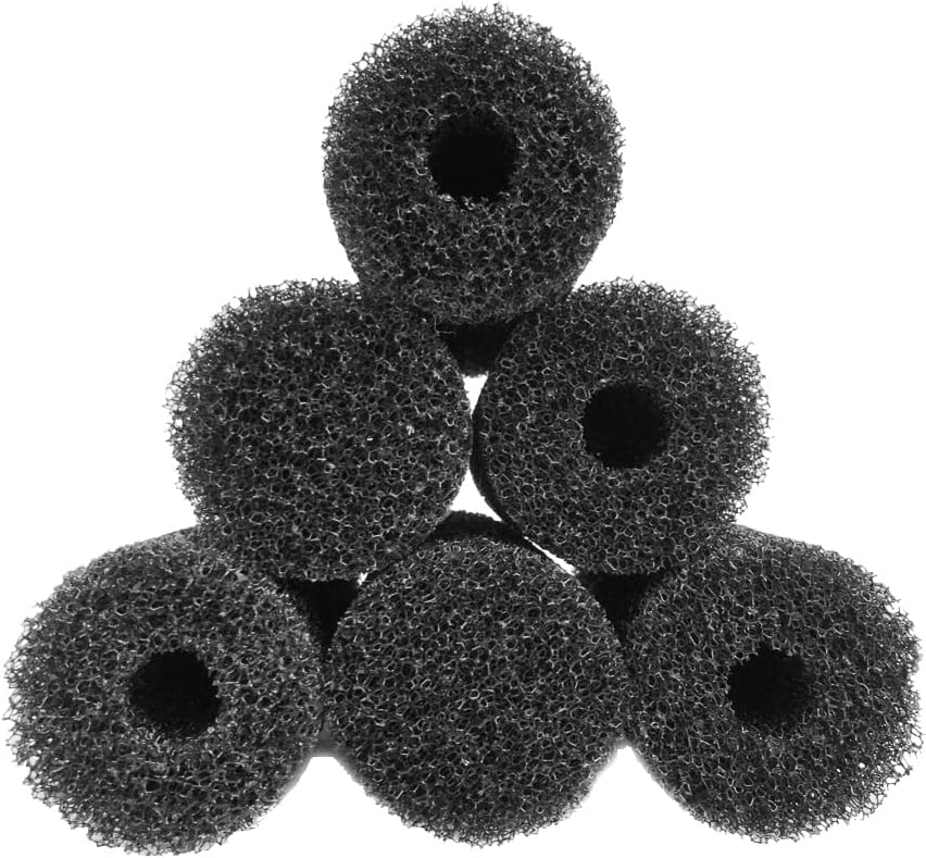 Wave Point 6 Pack, 5.9″ Big Prefilter Sponge Foam Replacement Filtration Kit for Pond Aquarium Fish Tank