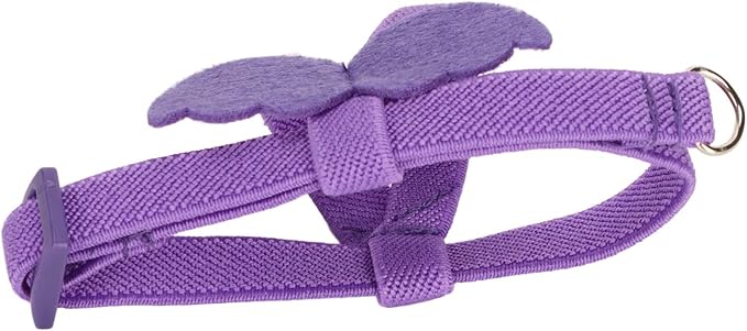 Bird Harness and Leash Adjustable Bite Traction Rope for Training or Outdoor Walks Bird Accessories (Purple)