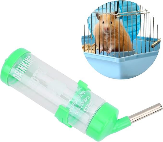 HEEPDD Small Animal Water Bottle, Automatic No Drip Dispenser for Hamster, Gerbil, Rat, Chinchilla, Guinea Pig, Rabbit