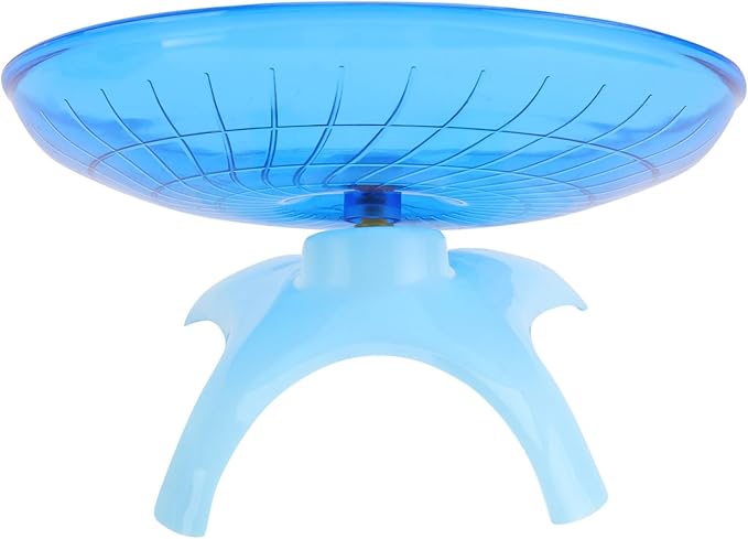 Blue Large Table Lamp Shades Large Flying Saucer for Rats Chinchilla Toys Run Disc Hamster Cage Pet Exercise Toy Hamster Flying Saucer Ball 10 Inch Rat Wheel 30cm Mute Cd
