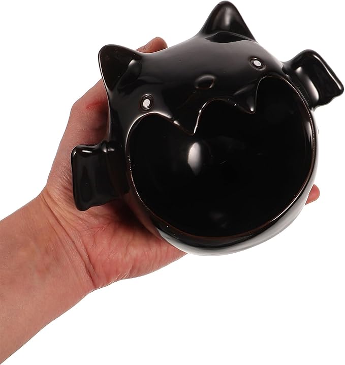 Ipetboom Ceramic Hamster Hideout Bat Shape Cooling Nest for Small Pets Perfect for Hamsters Gerbils and Chinchillas - All Season Use