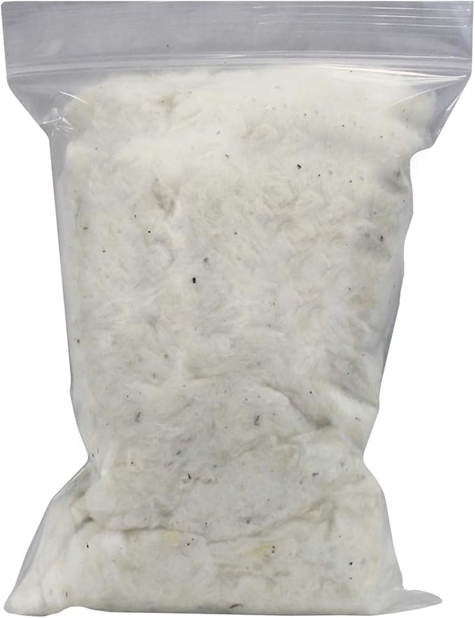 Exotic Nutrition All-Natural Nesting Material (4 oz.) - 100% Cotton Eco-Friendly Animal Bedding - for Sugar Gliders, Squirrels, Hamsters, Rabbits, Wild Birds & Wildlife