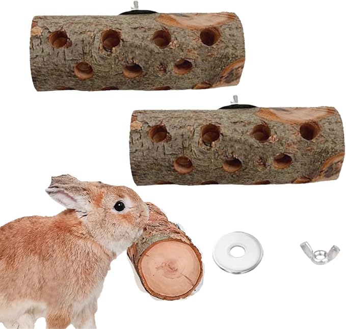 Apple Wood, Small Animals Molar Wood Chew Treats Toys for Rabbits, Hamster, Guinea Pig, Chinchillas, Gerbils, Mice, Rats, Mouse, Bunny (2L)
