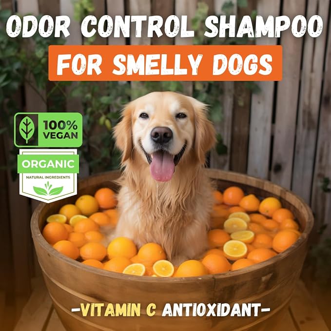 Kelebs Dog Shampoo for Smelly Dogs | Natural Dog Deodorizing Shampoo Bar with Citrus Essential Oils | Eco-Friendly | Zero Plastic Waste | Vegan | 3 Pack