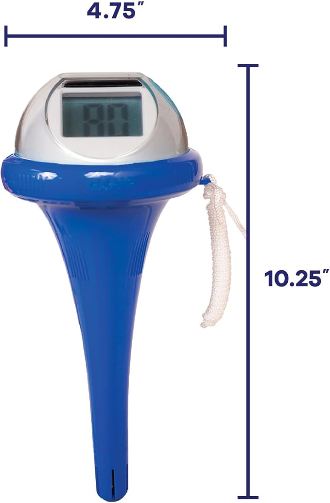 GAME Pool Thermometer- Large Display, Easy to Read, Shatter Resistant Casing, for Outdoor and Indoor Swimming Pools, Spas, Hot tubs and Aquariums