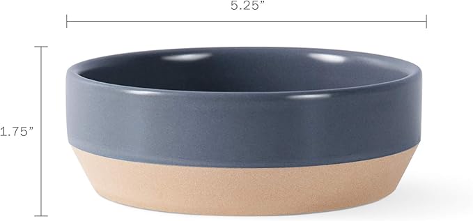 FRINGE STUDIO "Celestial Small Stoneware Pet Bowl (478002) Navy