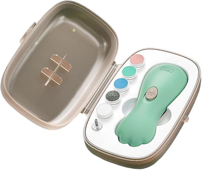 Pet Nail Grinder for Birds - Electric Claw Sharpener | Quiet Bird Nail Trimmer & Beak Grinder | Multi-Functional Portable Sharpener with 6 Replacement Heads, for Parakeets Conure Lovebirds