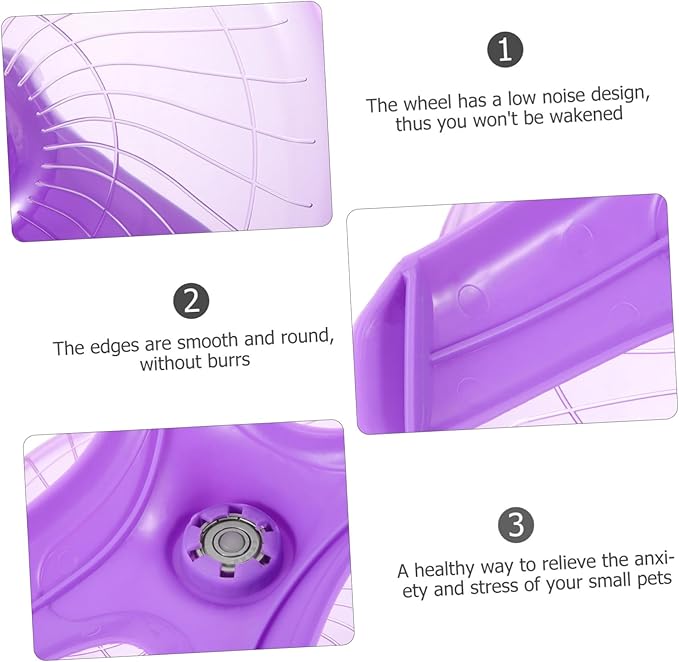 BESPORTBLE Silent Flying Saucer Hamster Wheel Large Exercise Wheel for Hedgehogs Chinchillas and Guinea Pigs Quiet Spinner for Hamster Play 12-Inch Diameter