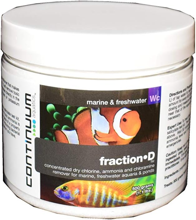 Continuum Aquatics Fraction D, Water Conditioner for All Aquariums 500g