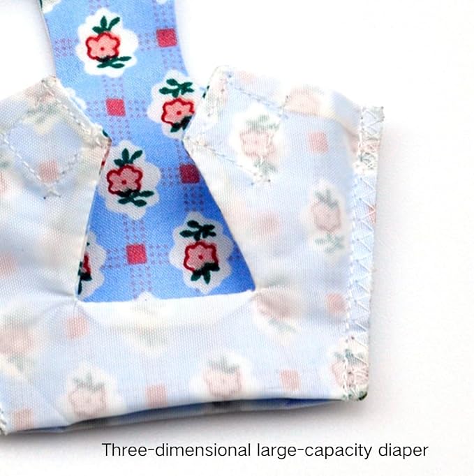 3PCS Bird Diaper with Adjustable Shoulder Strap Washable Parrot Diapers Reusable Bird Flight Suit Nappies Protective Breathable Nappy Clothes for Parakeet Macaw Conure (XL)