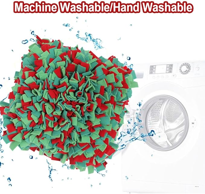 Ablechien Snuffle Mat for Dogs - Christmas Dog Toys, Sniff Mats for Dogs - Nosework Training Mats for Foraging Instinct, Enrichment Toys for Small/Medium/Large Pets