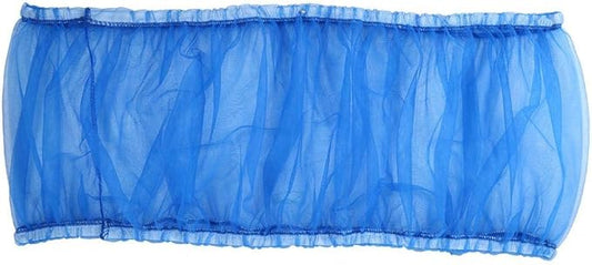 Hakeeta Bird Cage Skirt, Mesh Bird Seed Catcher, Birds Cage Airy Net Cover, Soft Nylon Ventilated Skirt Traps Cage Basket Seed Guard Parrot with Adjustable Drawstring.(Large Size-XL(Blue)
