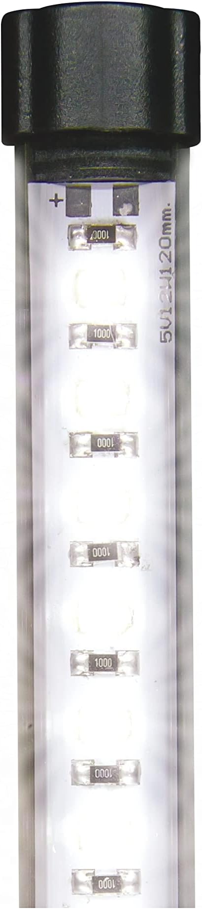 Tetra 6" Hidden LED Stick for Aquariums Up to 15 Gallons | Waterproof White Fixture, Clips To Frame Or Hood, Cord Routing Clips Included