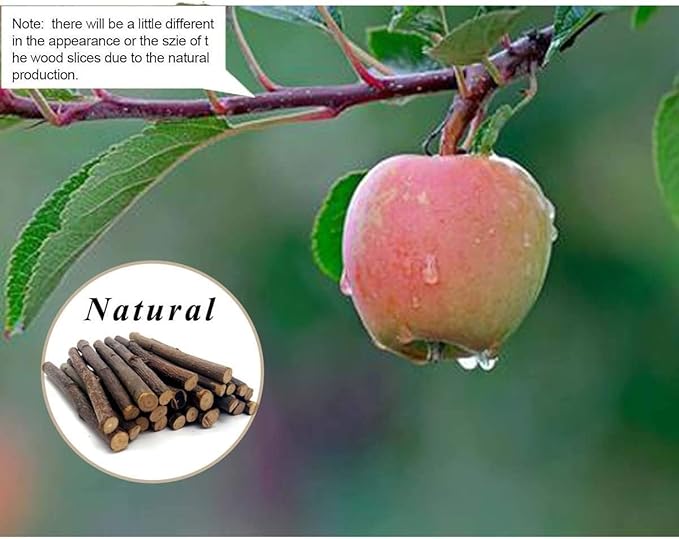 William Craft 250g Apple Sticks Small Animals Molar Wood Toys for Rabbits Chinchillas Guinea Pig Hamster Gerbil Bunny and Small Animal Chew Stick Toys