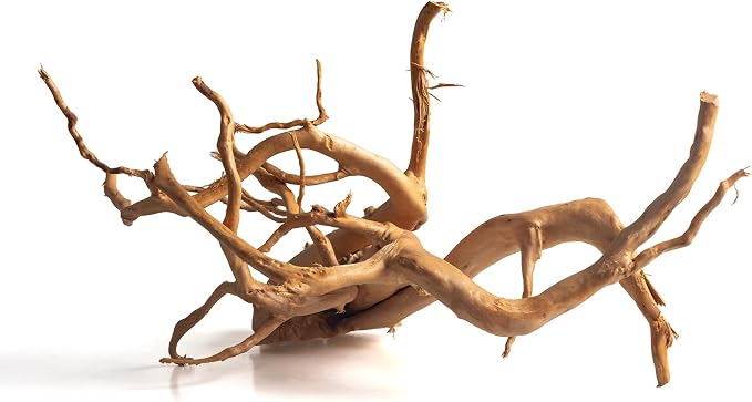 emours Spider Wood for Aquarium, Natural Driftwood for Fish Tank Decor, Aquascape Wood for Freshwater Aquarium & Reptile Habitat (12-16 Inch / 30-40 cm)
