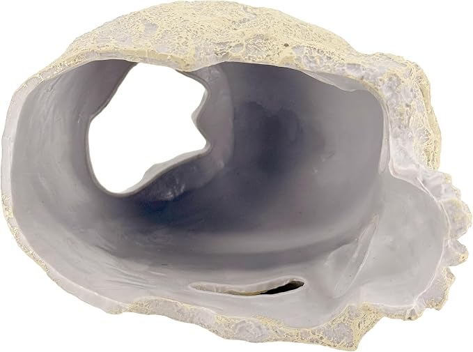 Aquarium Human Skull Decor for Betta Fish, Sinking Hide Shrimp Hide | Realistic sinking aquarium skull creates a cave-like betta hideout and shrimp shelter while adding gothic freshwater decor