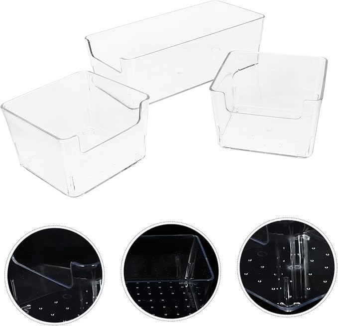 BESPORTBLE 3pcs Hamster Bathtub Little Pet Bathtub Plastic Pet Bath Basin Chinchilla Dust Bath Hamster Practical
