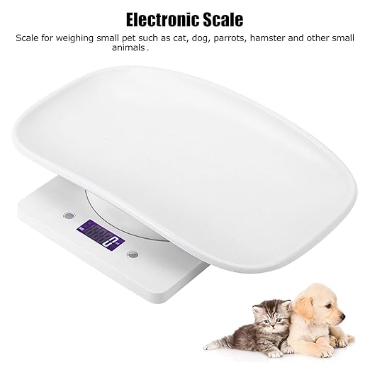 Digital Pet Scale for Small Animals 1g to 10kg LCD Display Accurate Weight Measurement with Non Slip Surface Gram Ounce Unit Switch