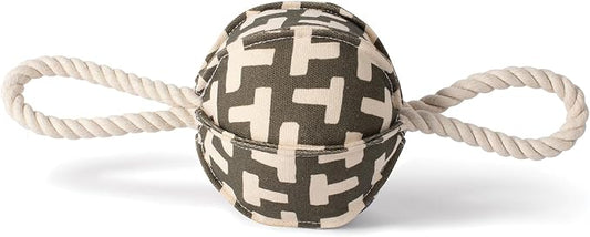 Fringe Studio Pulling You in Odette Olive 3D Canvas Dog Toy with Tuggable Rope, PetShop Collection (523040)