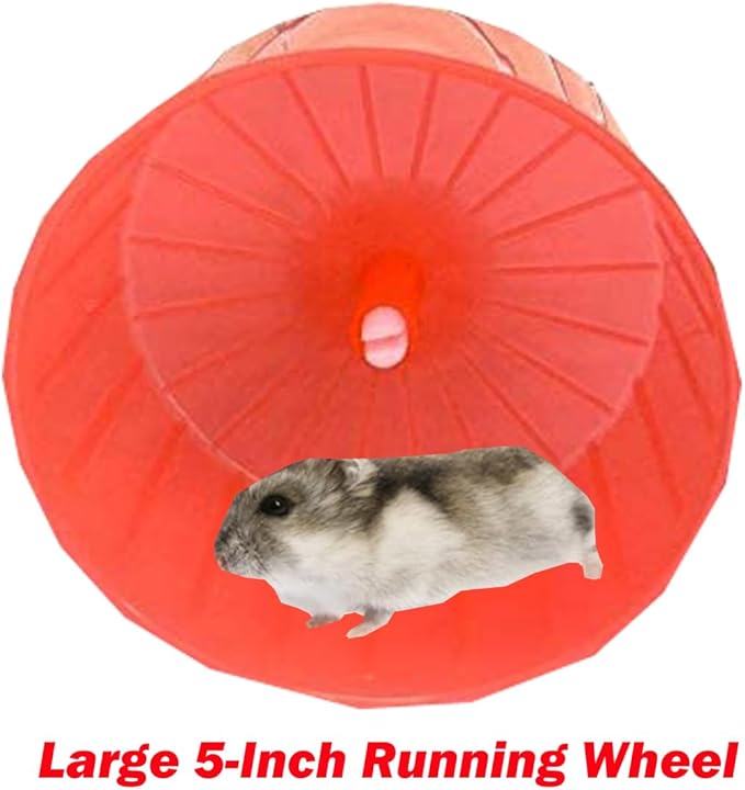 Extra Large 23" Multi-Tiers Easy Setup Hamster Palace Gerbil Habitat Mouse House Mice Home Critters Cage Complete Set of Accessories Expandable Customizable Hide House Food Bowl Running Wheel