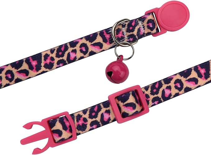 MarukoPet Cat Collar Breakaway with Bells, 3 Pack Girl Boy Pet Cat Collar with Bohemia Floral Tribal Geometric Patterns, Adjustable 7.5-12 Inch, with Safety Buckle for Kitten Cat(Set C)