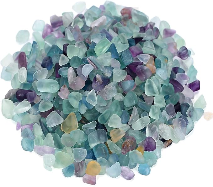Decorative Crystal Pebbles, 2 Lbs/920g (Fill 1.8 Cups) Natural Quartz Stones Aquarium Gravel Sea Glass Rock Sand for Vase Fillers/Fish Turtle Tank/Succulent Plants Decoration