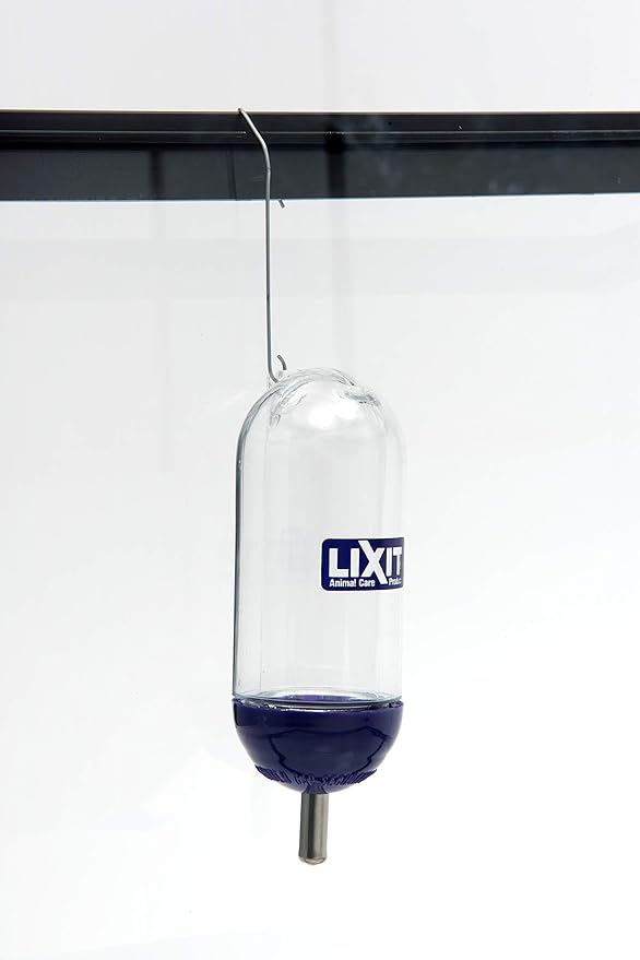 Lixit® Bell Style Aquarium Cage Climbing Resistant Water Bottles for Rats, Hamsters Gerbils, Mice and Other Small Animals (5 Ounce)
