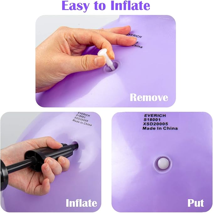 Hopper Ball, Unicorn Hopping Toys for Kids, 18 Inch Bouncy Ball with Handle, Purple Inflatable Bouncing Hoppity Hop Toys for Boys and Girls Gifts