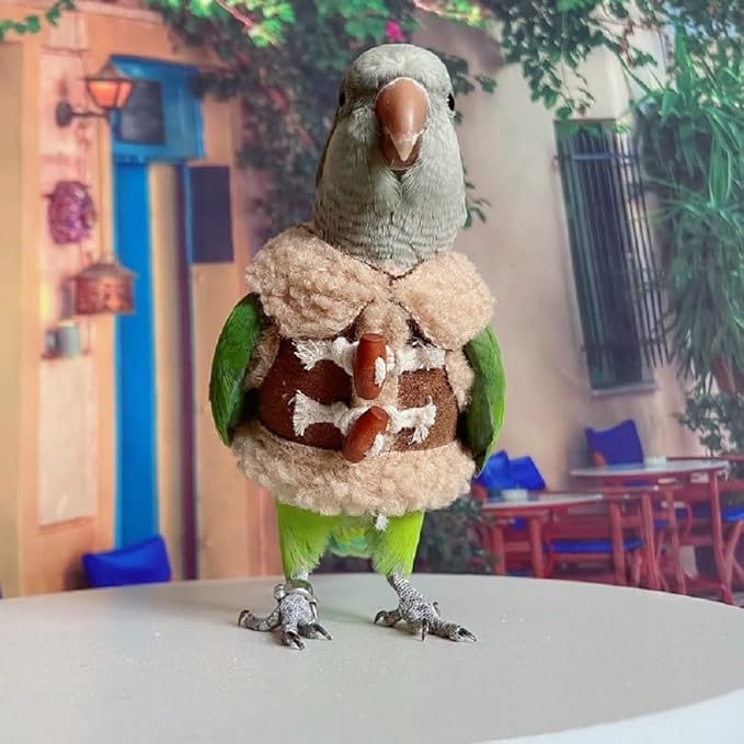 Bird Diaper Flight Suit Parrot Costume pet Animal Costume, Applicable to Birds and Parrots Warm Supplies. (2XL)