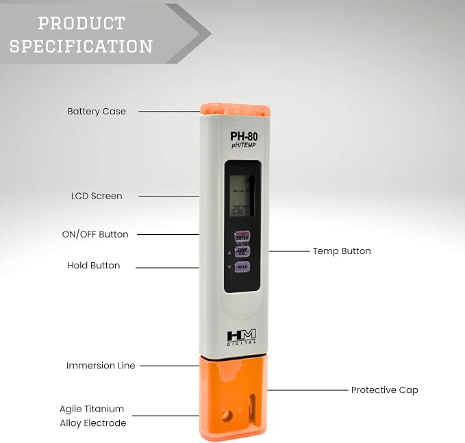 HMDPHM80 Digital pH/Temperature Meter