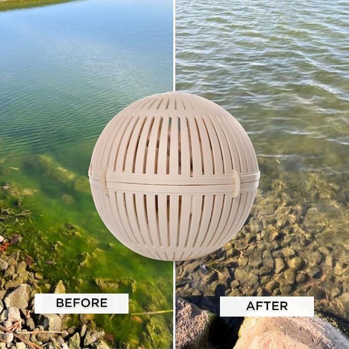 Healthy Ponds Aquasphere Pro Biodegradable Pond Treatment, Treats up to 1,000 Gallons | Biodegradable Pond Treatment
