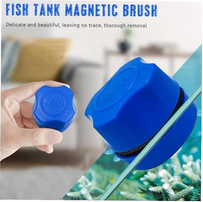 Magnetic Aquarium Fish Tank Glass Algae Scrubber Cleaner Scraper Floating Clean Brush