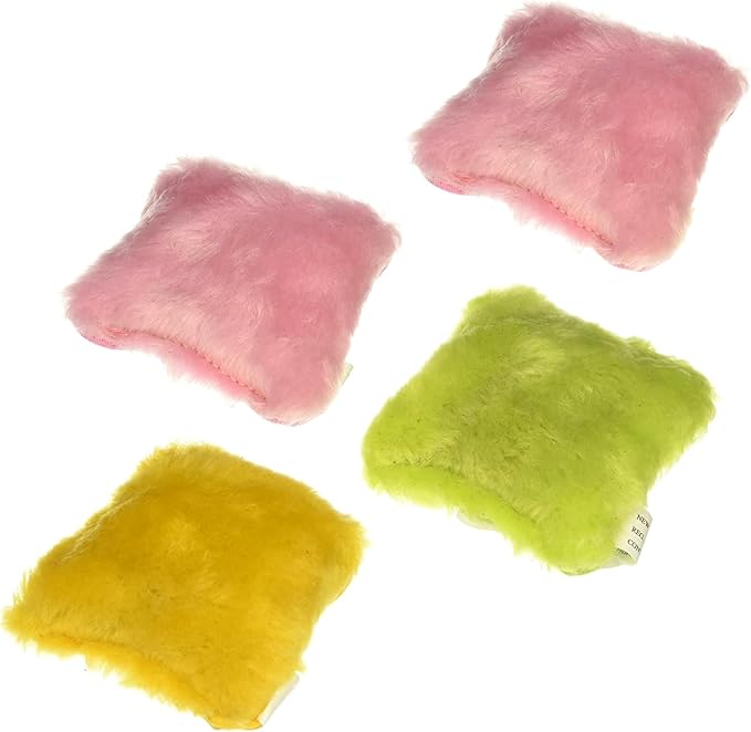 Yeowww! (4 Pack) 100% Organic Catnip Pillows (Assorted Colors)