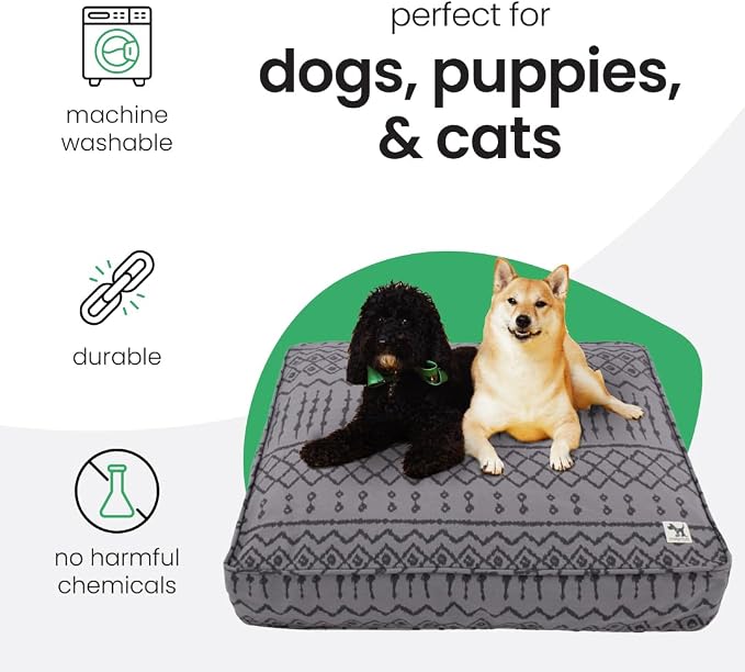 Molly Mutt Wild World Dog Bed Duvet Cover, 100% Cotton Canvas Cover for Dog, Puppy, or Cat Bed, Durable, Washable, and Free of Harmful Chemicals, Medium/Large, 27"x36"x5"