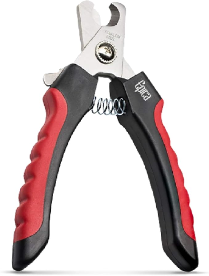 Epica Professional Dog Nail Clipper - Dog Nail Trimmer for Large Dogs - Easy and Safe Pets Grooming Clippers - Cat Claw Trimmer with Safety Guard (Large)